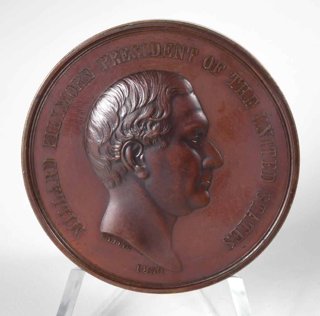 1850 Millard Fillmore Indian Peace Medal, 63 mm (1 of 5)