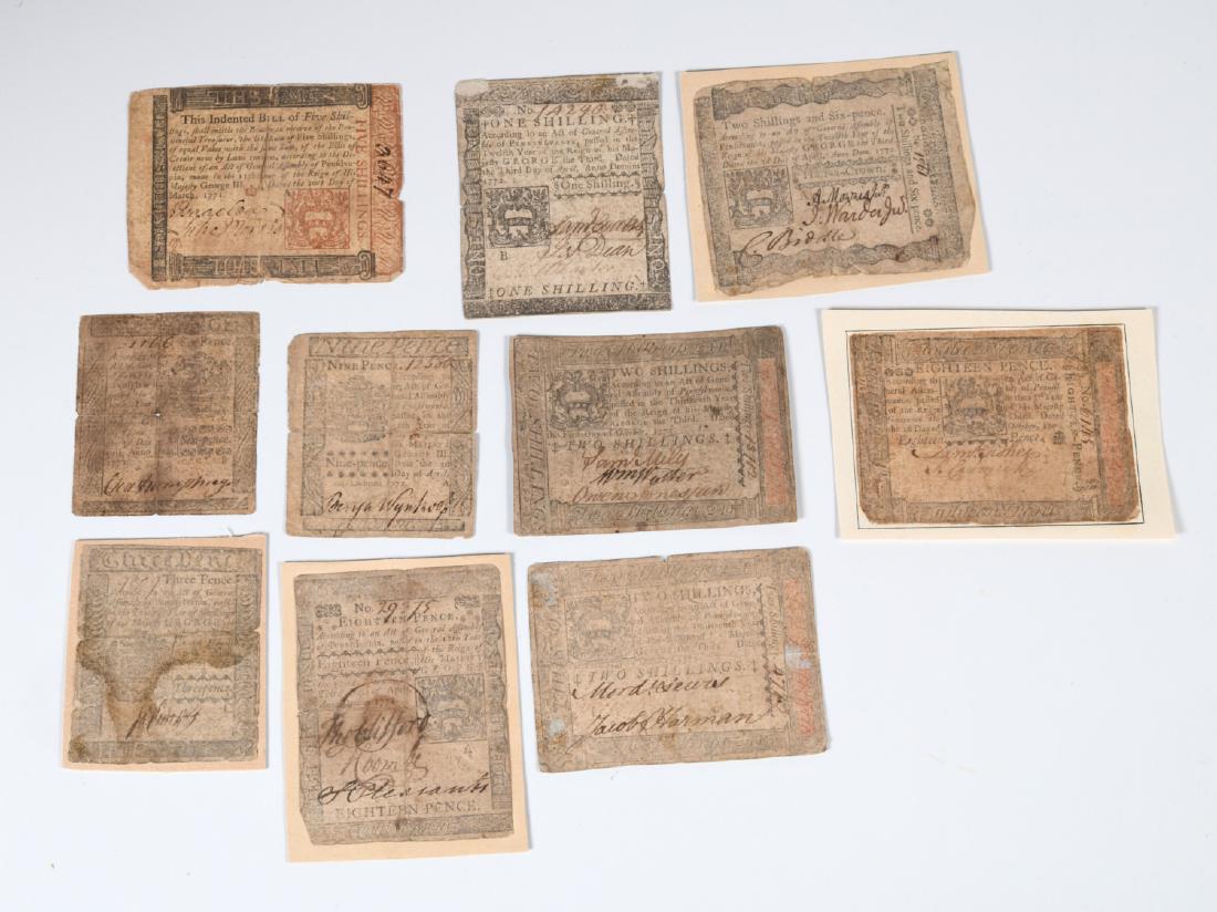 (10) Colonial Notes, Pennsylvania, 1771-1773 (1 of 9)