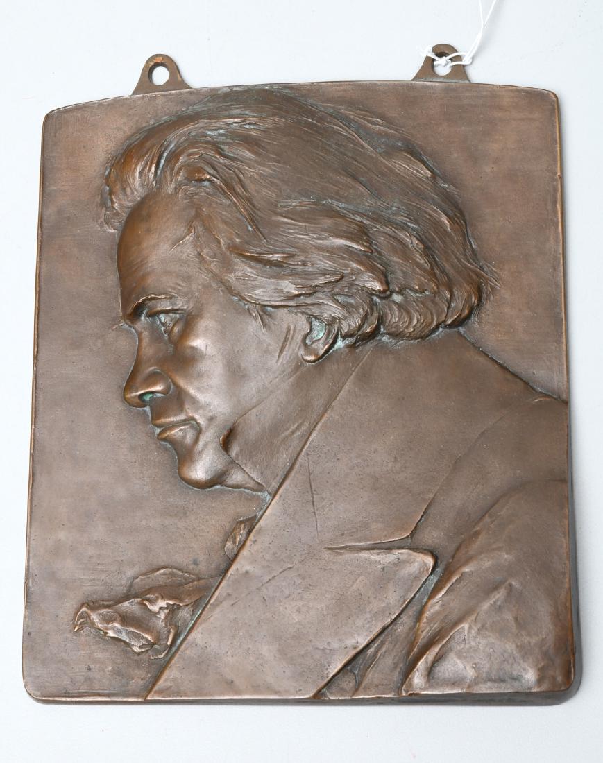 Beethoven bronze portrait plaque (1 of 7)