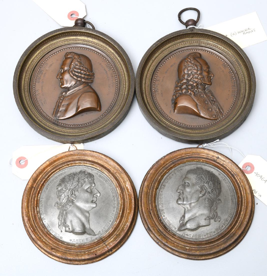 (4) French memorial portrait plaques (1 of 10)