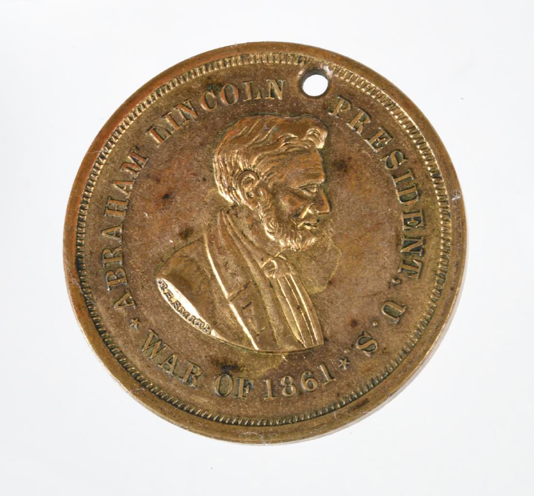 1861 Lincoln Civil War Union soldier dog tag (1 of 2)