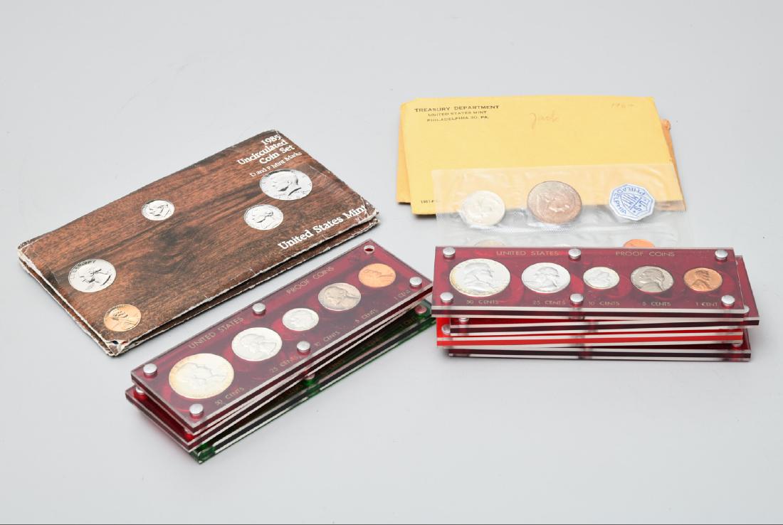 (13) U.S. proof & uncirculated coins sets 1953-85 (1 of 8)