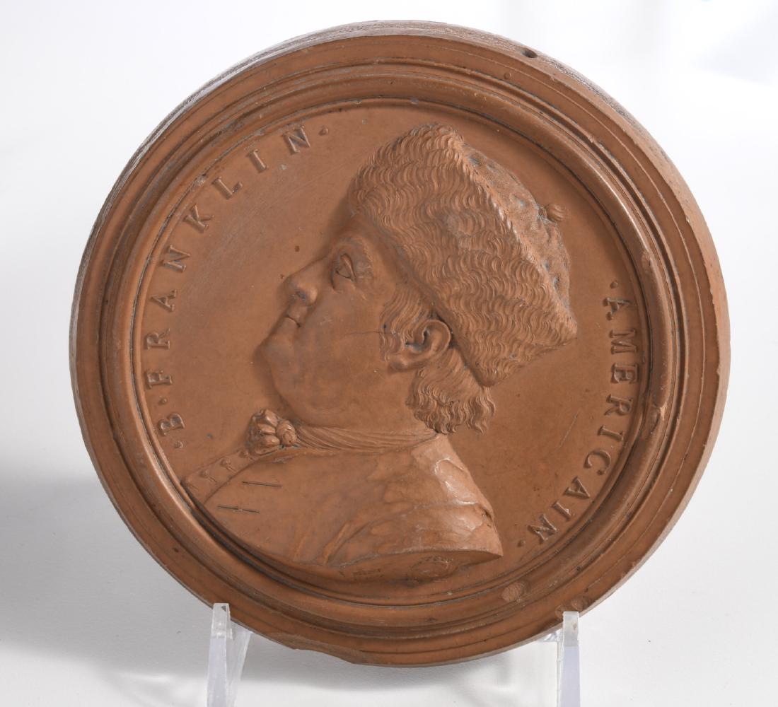 1777 Ben Franklin Nini terra cotta medallion large (1 of 5)