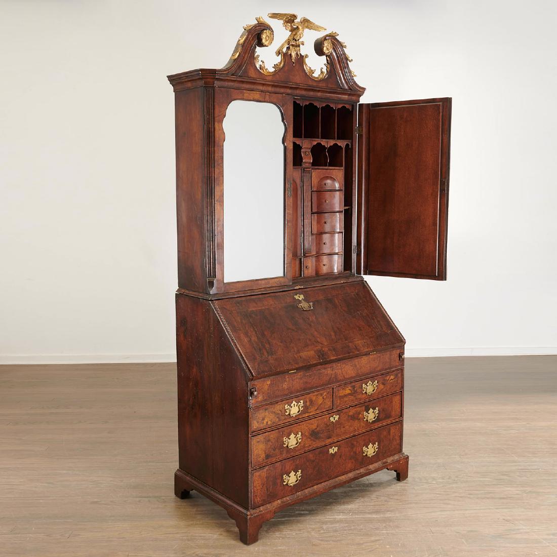 Nice George III mahogany secretary cabinet (1 of 10)