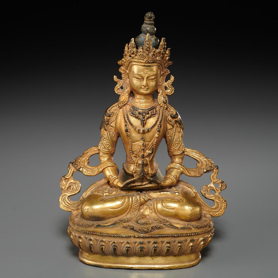 Himalayan gilt bronze Buddha (1 of 8)