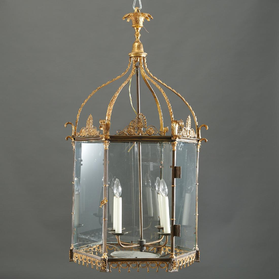 Outstanding Regency gilt bronze hall lantern (1 of 7)