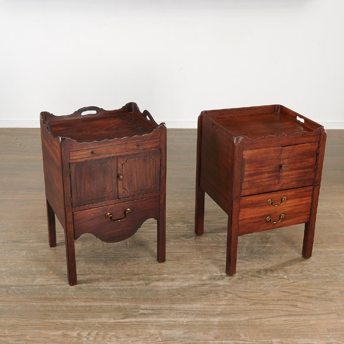 (2) George III mahogany bedside commodes (1 of 8)