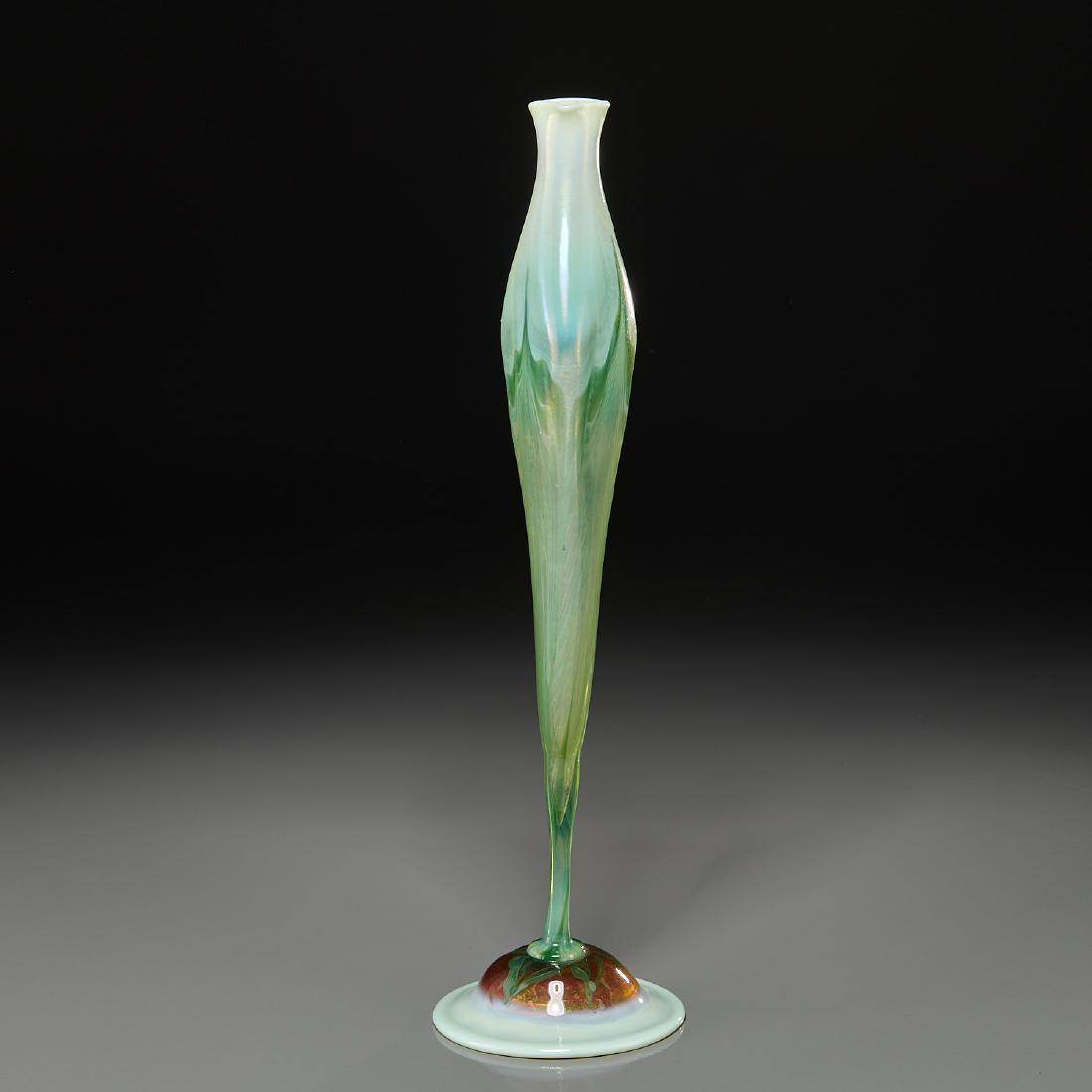 Louis Comfort Tiffany Studios tall floriform vase (1 of 8)