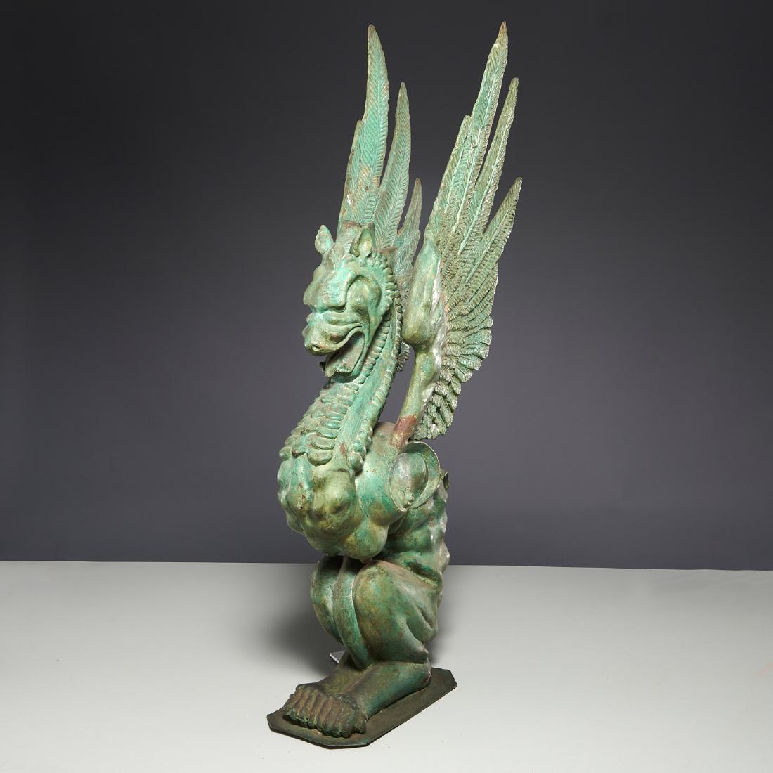 Large bronze Griffin architectural element (1 of 7)