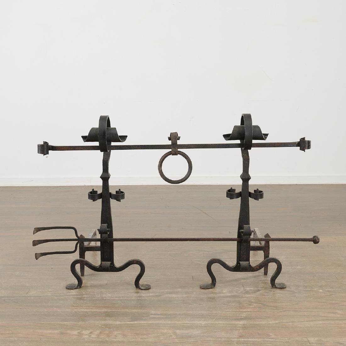 Samuel Yellin style iron fireplace suite (1 of 9)