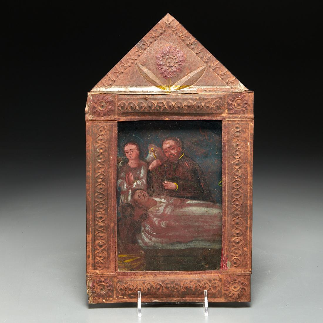 Spanish Colonial School, Tin Nicho with ex-voto (1 of 9)