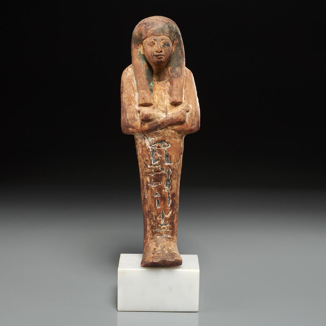 Ancient Egyptian wood mummy-form Ushabti (1 of 8)