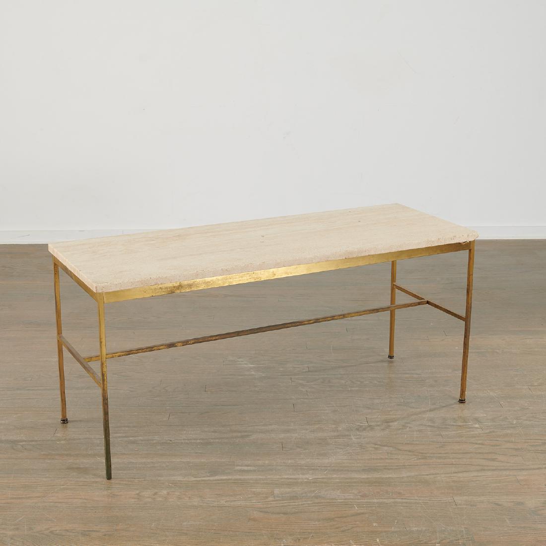 Paul McCobb, travertine and brass low console (1 of 8)