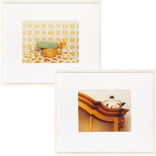 Jorg Sasse, (2) photographs: Jorg Sasse, (2) photographs, Jorg Sasse (German, b. 1962), "Kitchen Group" and "Casserole", 1984-1986, two chromogenic prints, framed, series and number in pencil on reverse: W-84-10-02 #1/6, W-88-07-