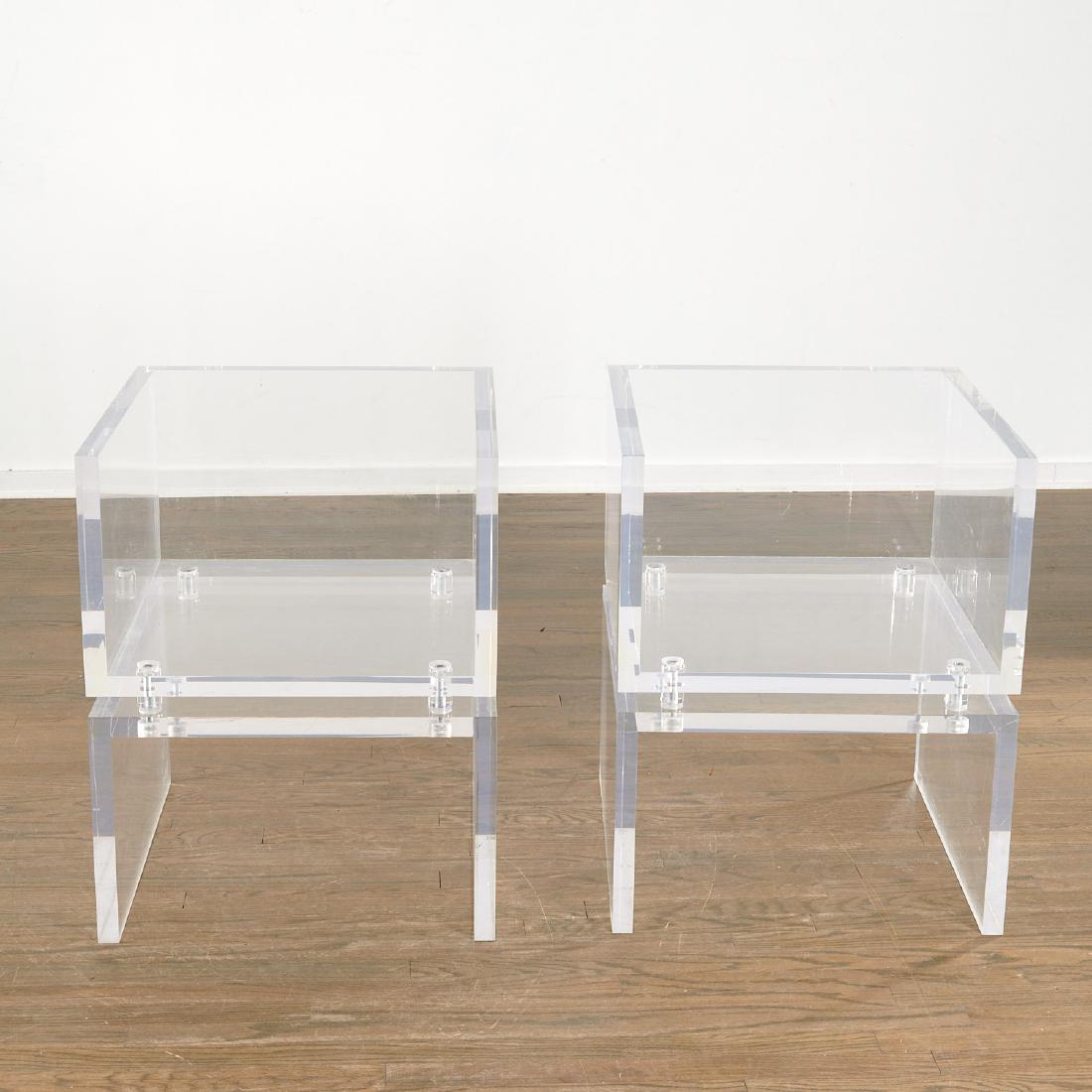 Pair high quality Designer lucite chairs (1 of 6)