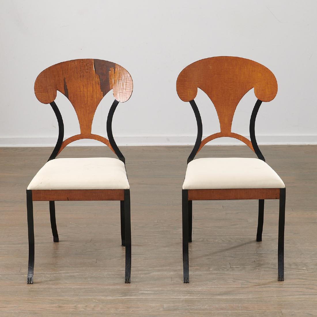 Pair Biedermeier style side chairs (1 of 9)