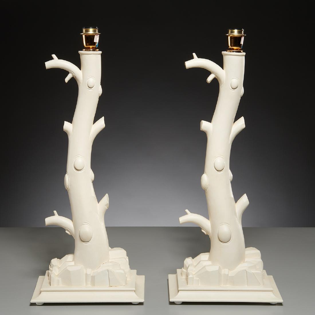 John Dickinson style faux bois table lamps (1 of 6)