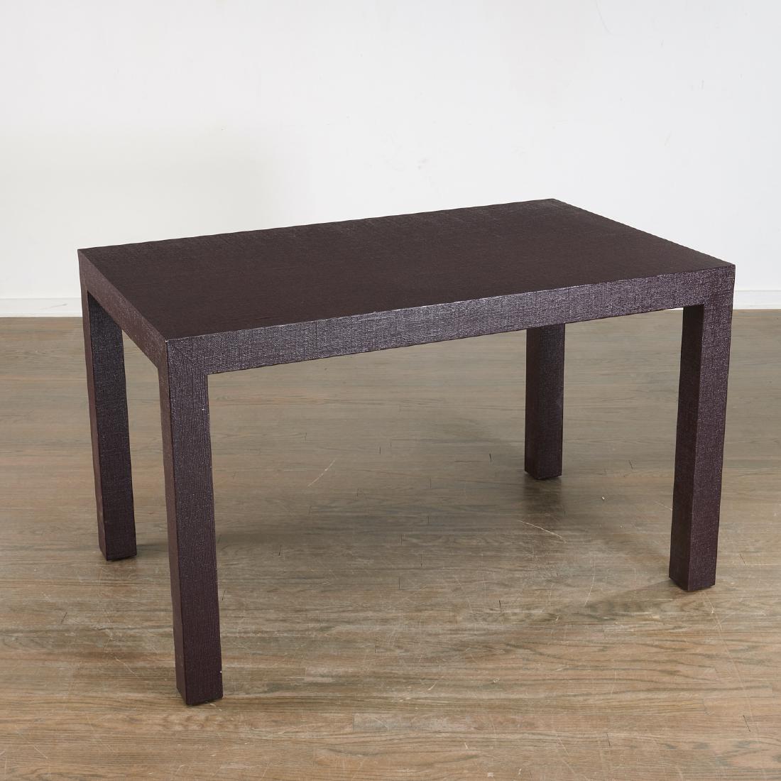 Peter Marino custom linen wrapped writing table (1 of 6)