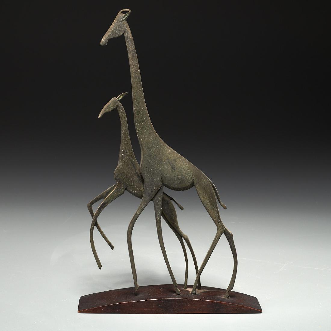 Hagenauer bronze giraffe group (1 of 9)