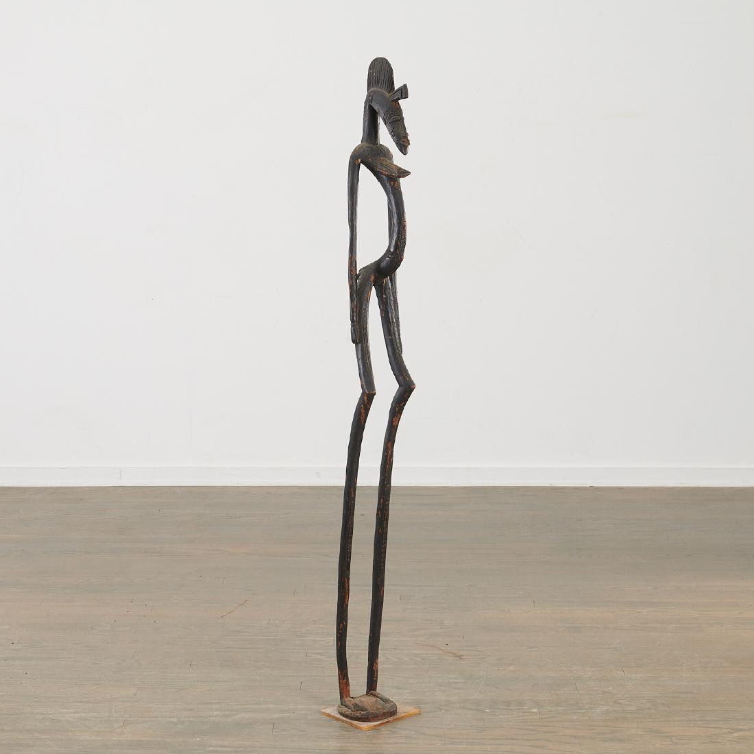 Large old Ivory Coast carved wood figure (1 of 8)