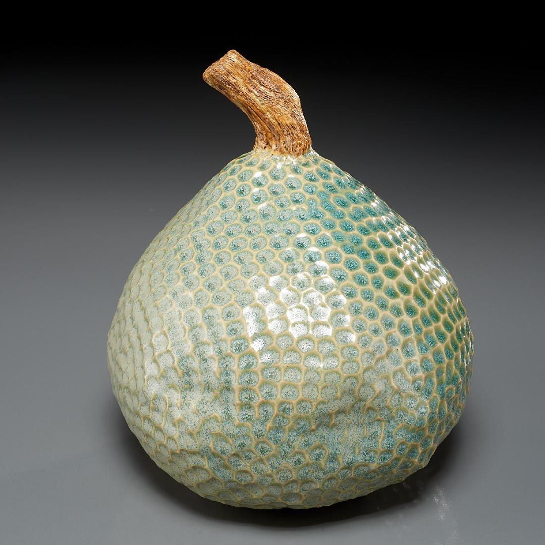 Signed Studio Pottery ceramic gourd (1 of 7)