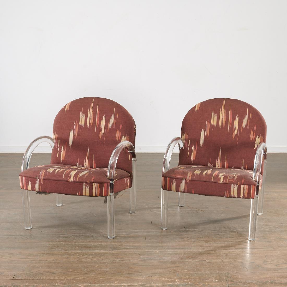 Pace International, pair lucite armchairs (1 of 8)
