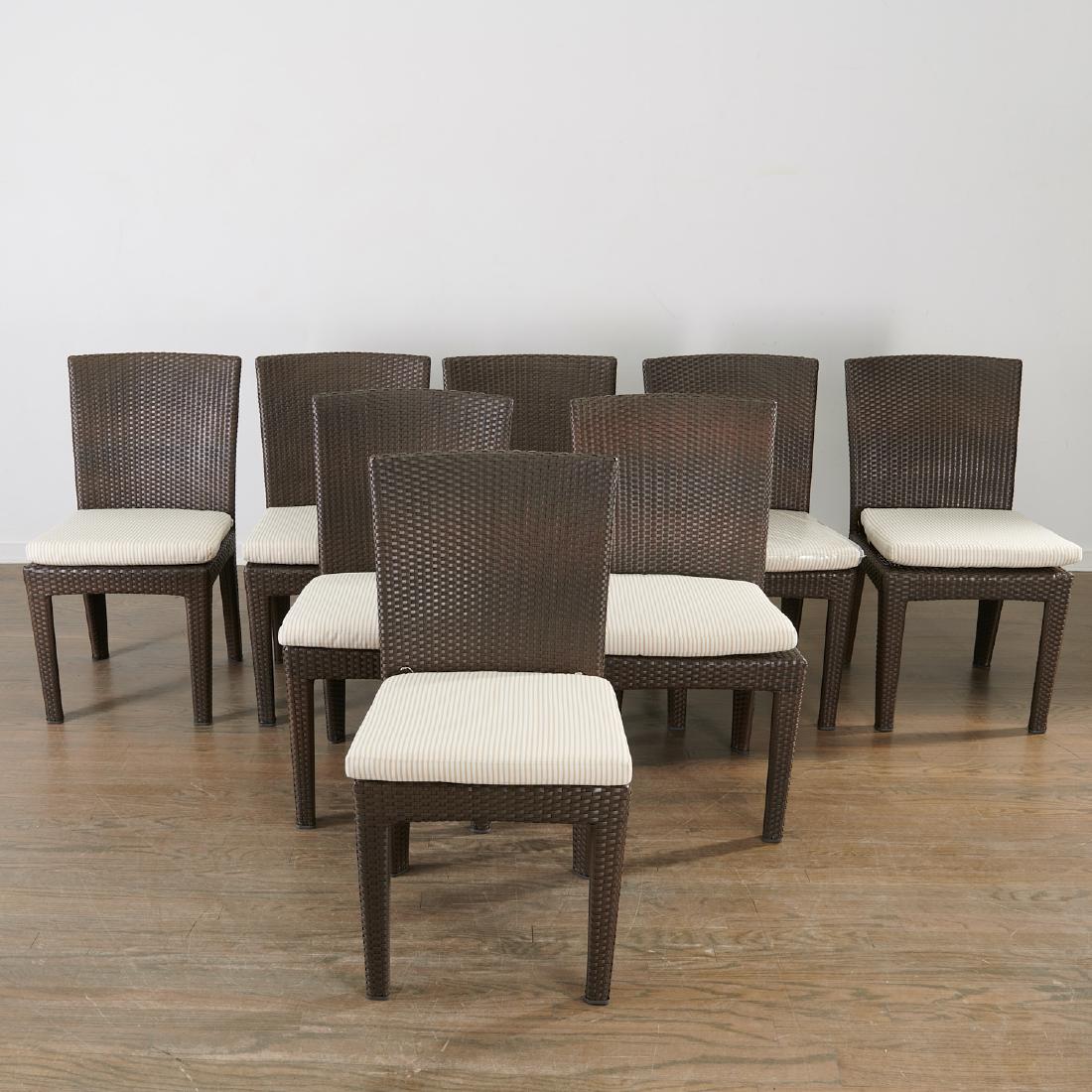 Set (8) Janus et Cie / Dedon outdoor dining chairs (1 of 10)