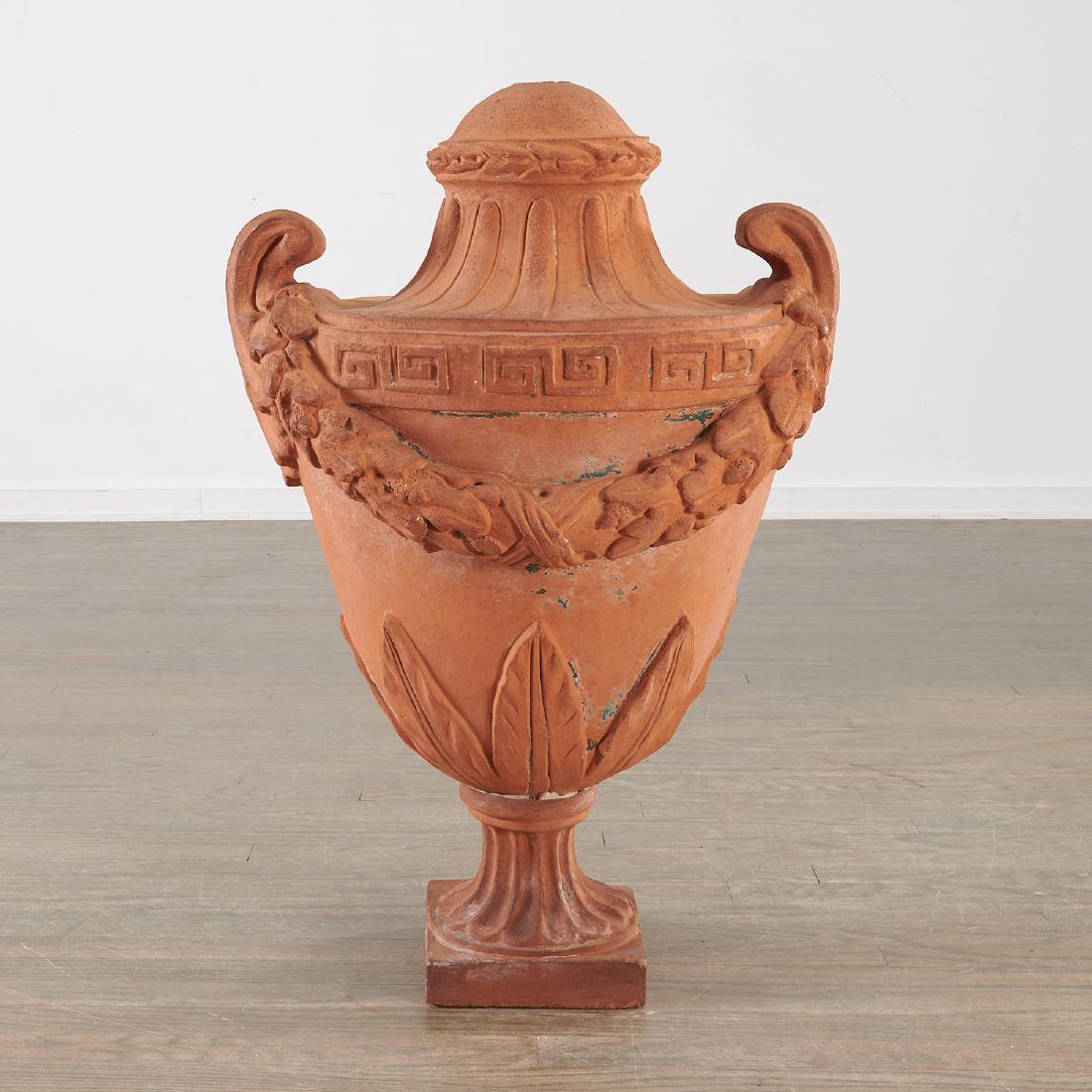 Large terracotta garden urn (1 of 8)