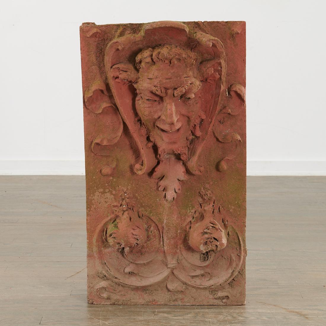 Large Victorian terracotta architectural plaque (1 of 4)