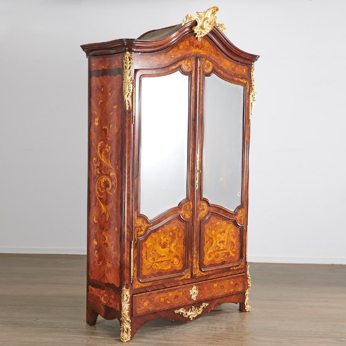Louis XVI ormolu mounted marquetry armoire (1 of 10)
