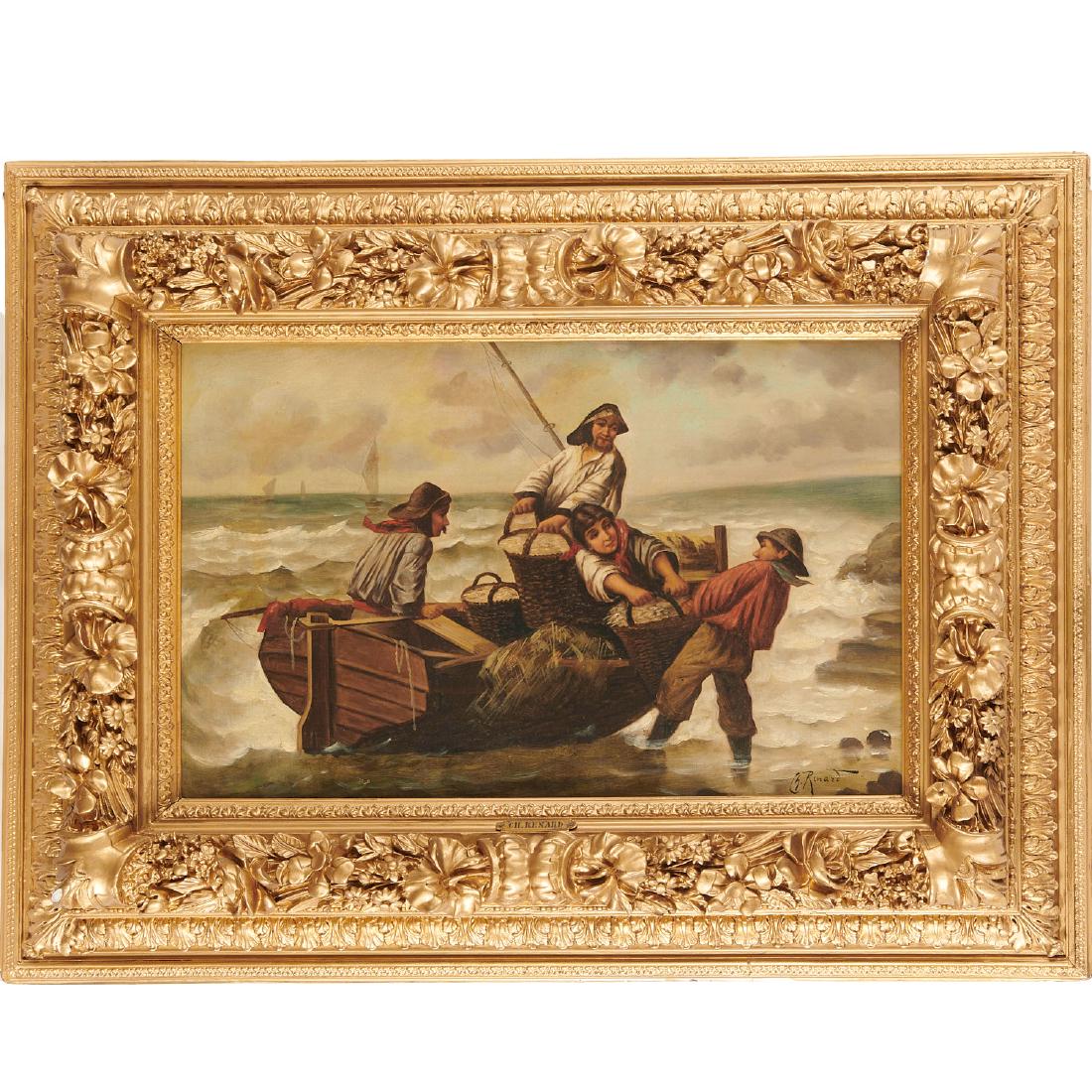 Charles Renard, painting, c. 1890 (1 of 7)