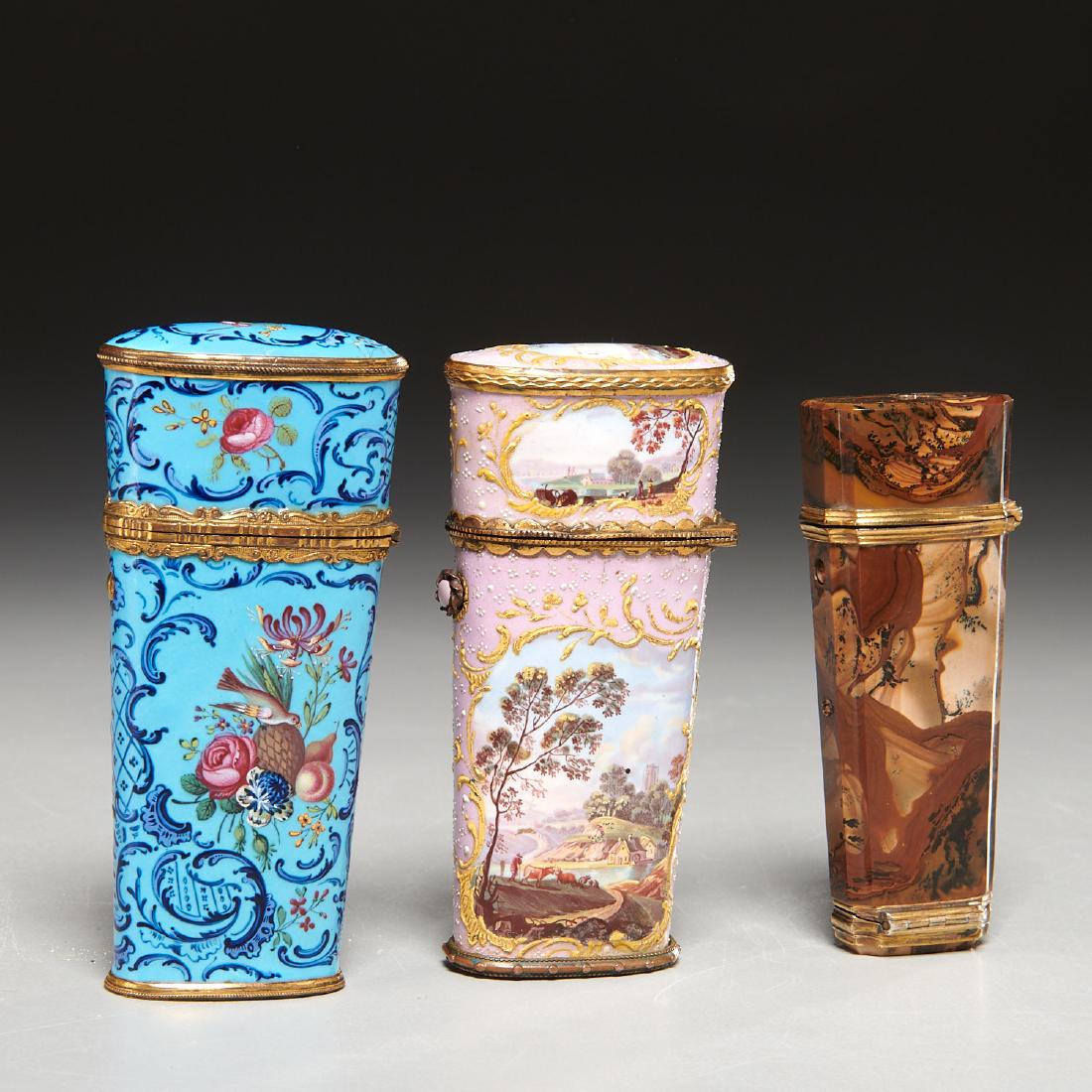 (3) antique English and Continental etui (1 of 9)