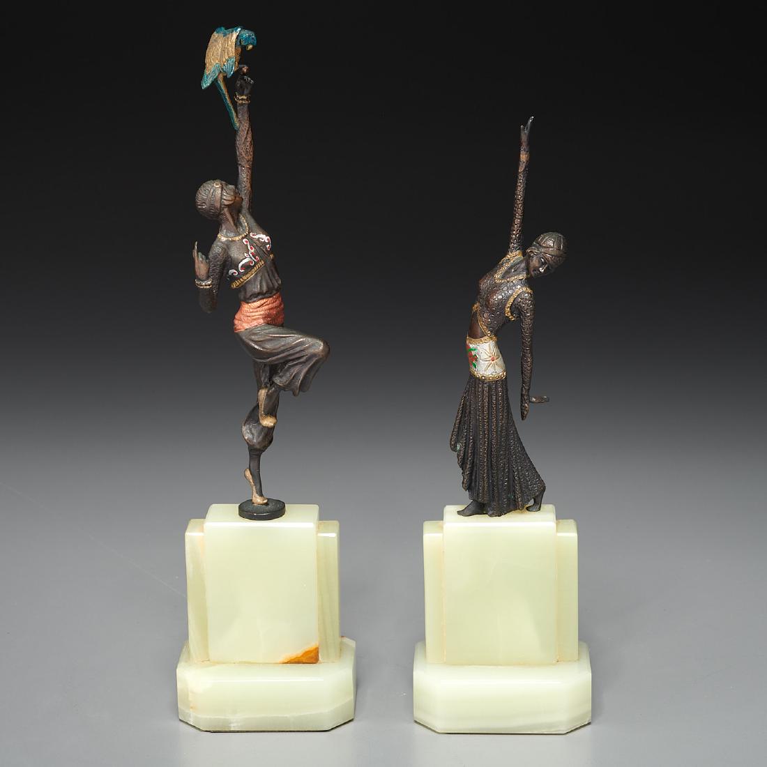 Manner of Demetre Chiparus, (2) sculptures (1 of 10)