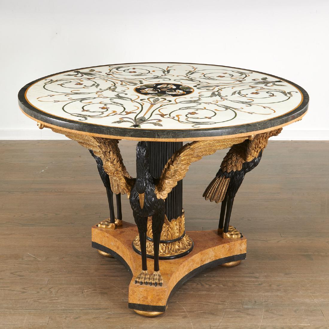 Italian Neoclassic style Pietra Dura center table (1 of 6)