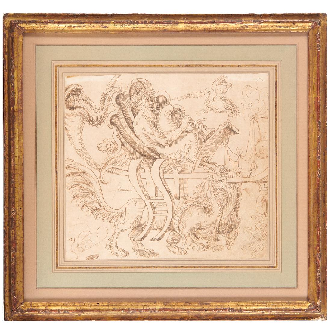 Cornelis Bos (attrib.), drawing (1 of 10)