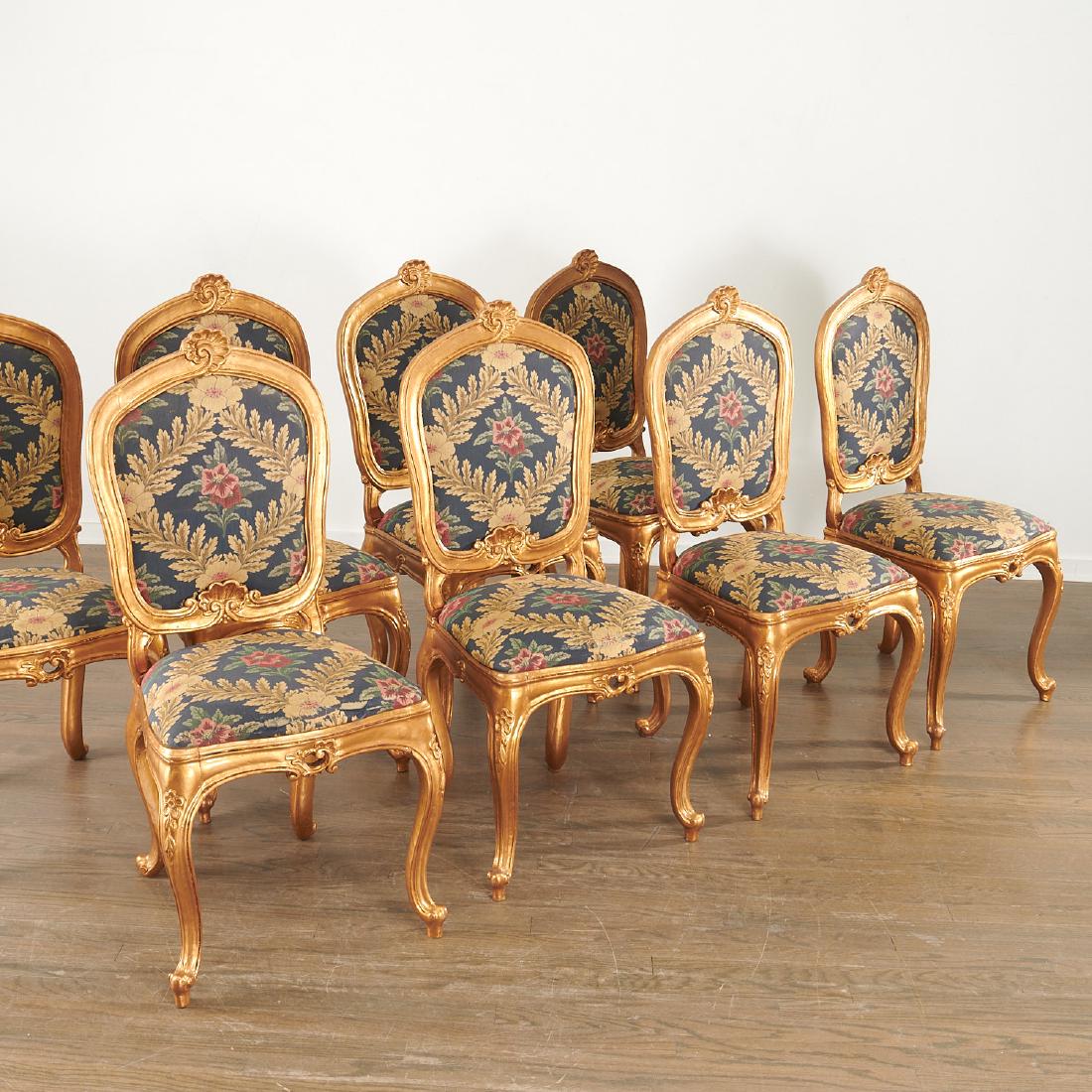 Set (8) Venetian Rococo style dining chairs (1 of 8)