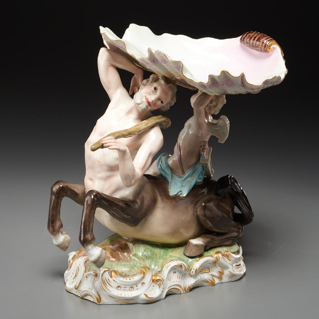 Meissen porcelain "Centaur" figural compote (1 of 9)
