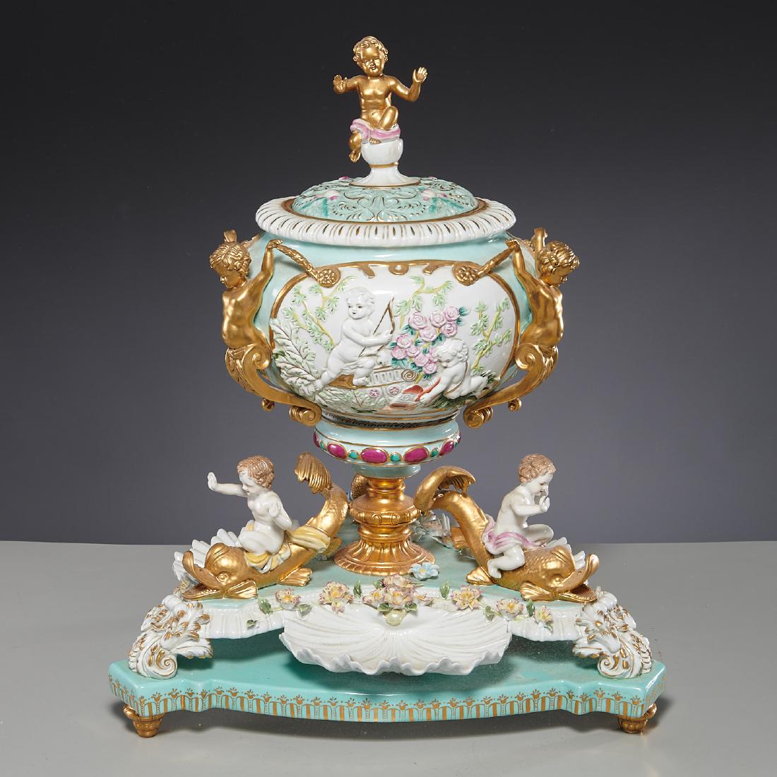 Monumental German porcelain figural centerpiece (1 of 11)