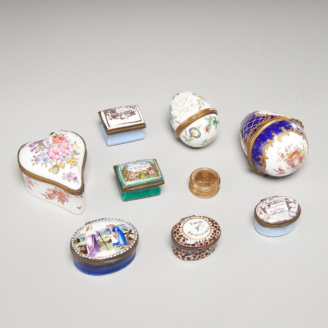 (9) antique English and Continental boxes (1 of 8)