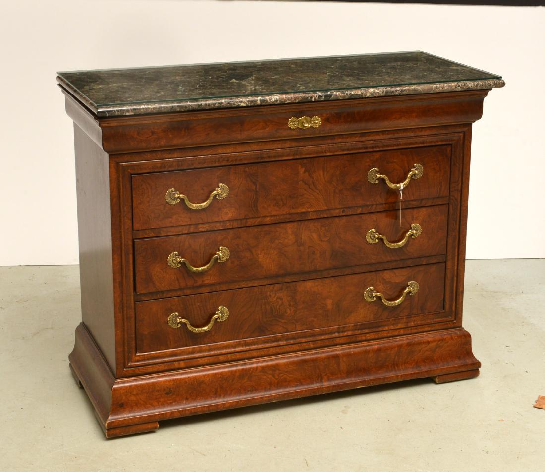 Henredon "Charles X" marble top chest of drawers (1 of 10)