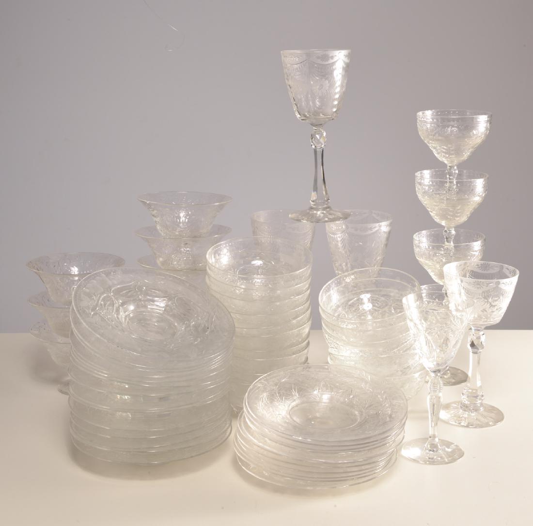 Nice collection assorted cut and etched glassware (1 of 13)