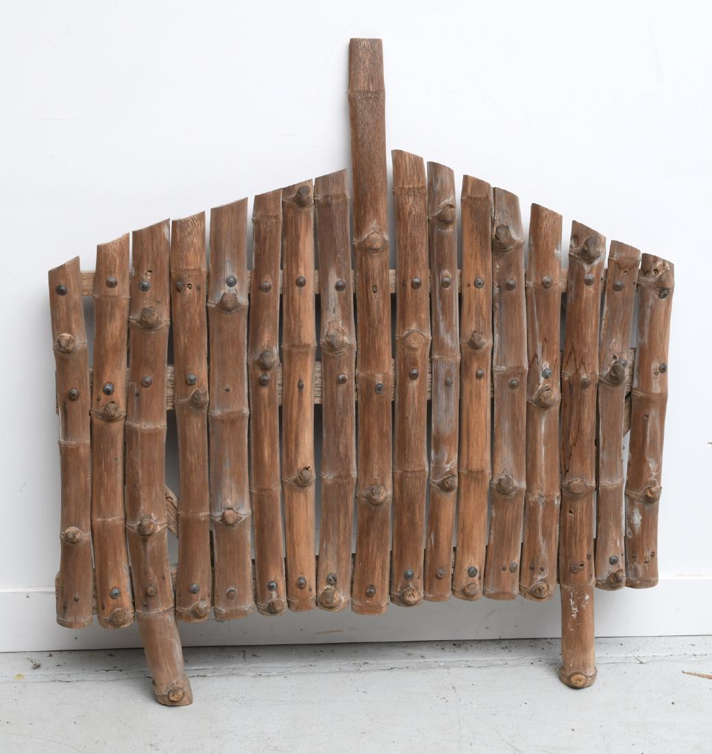 Designer split bamboo rustic coat rack (1 of 4)