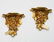 Pair Italian Rococo style giltwood wall brackets