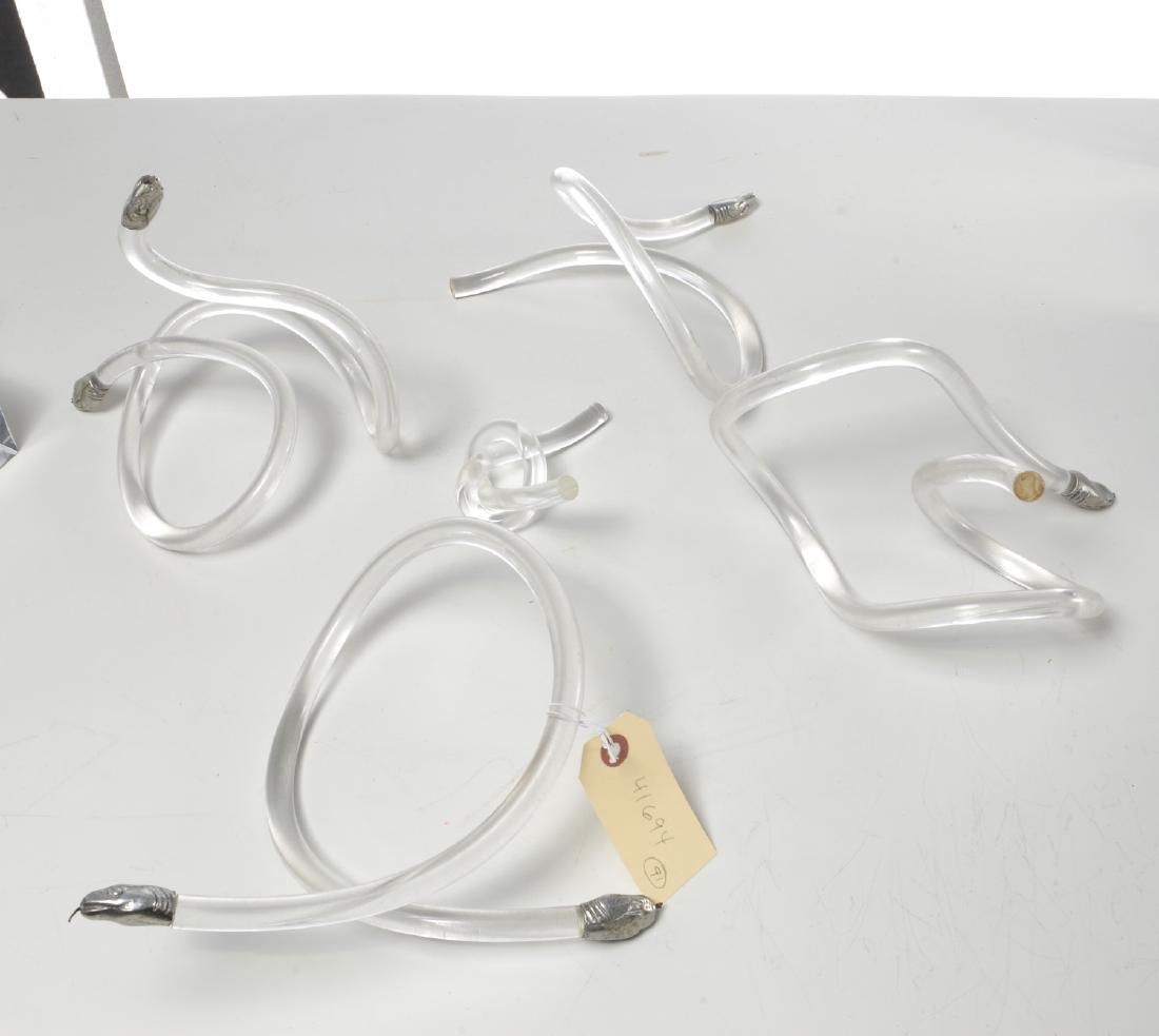 Alessandro Albrizzi lucite snake sculpture (1 of 5)