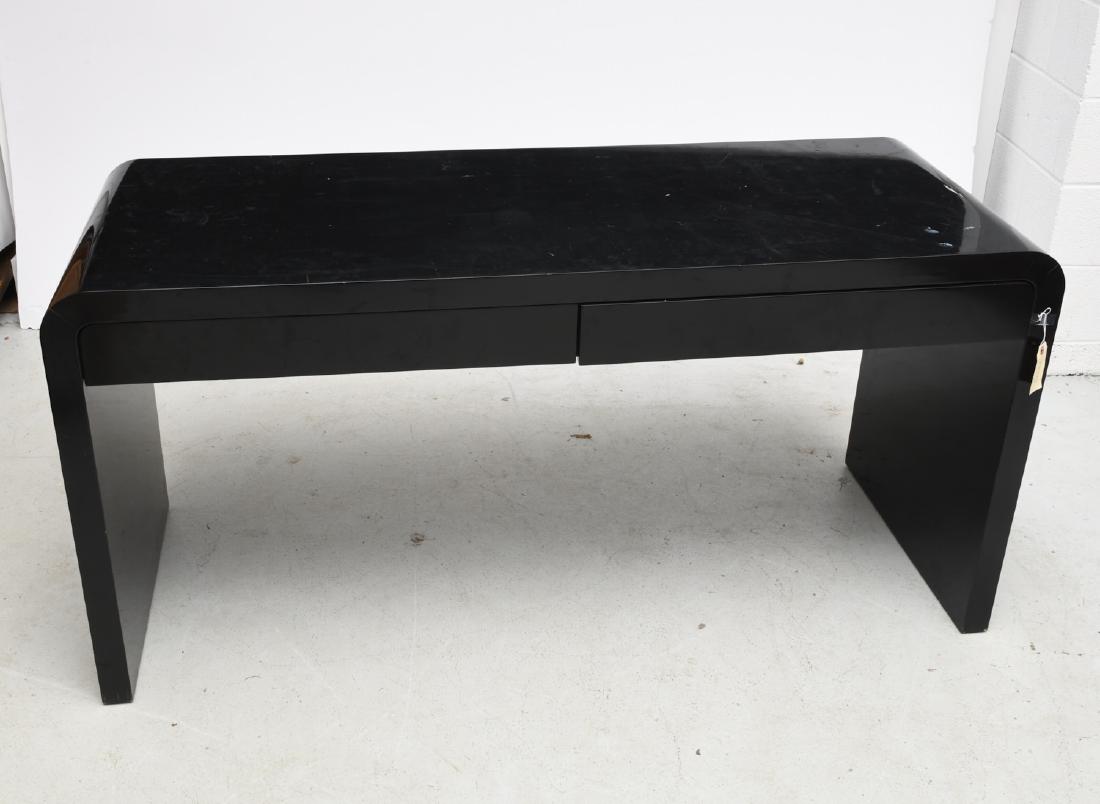 Karl Springer style lacquered console or desk (1 of 6)