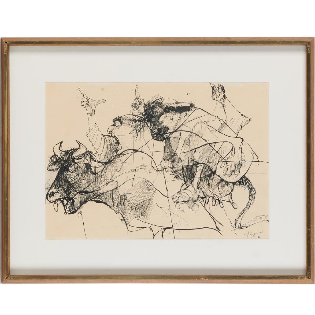 Carlos Alonso, drawing, 1966 (1 of 9)