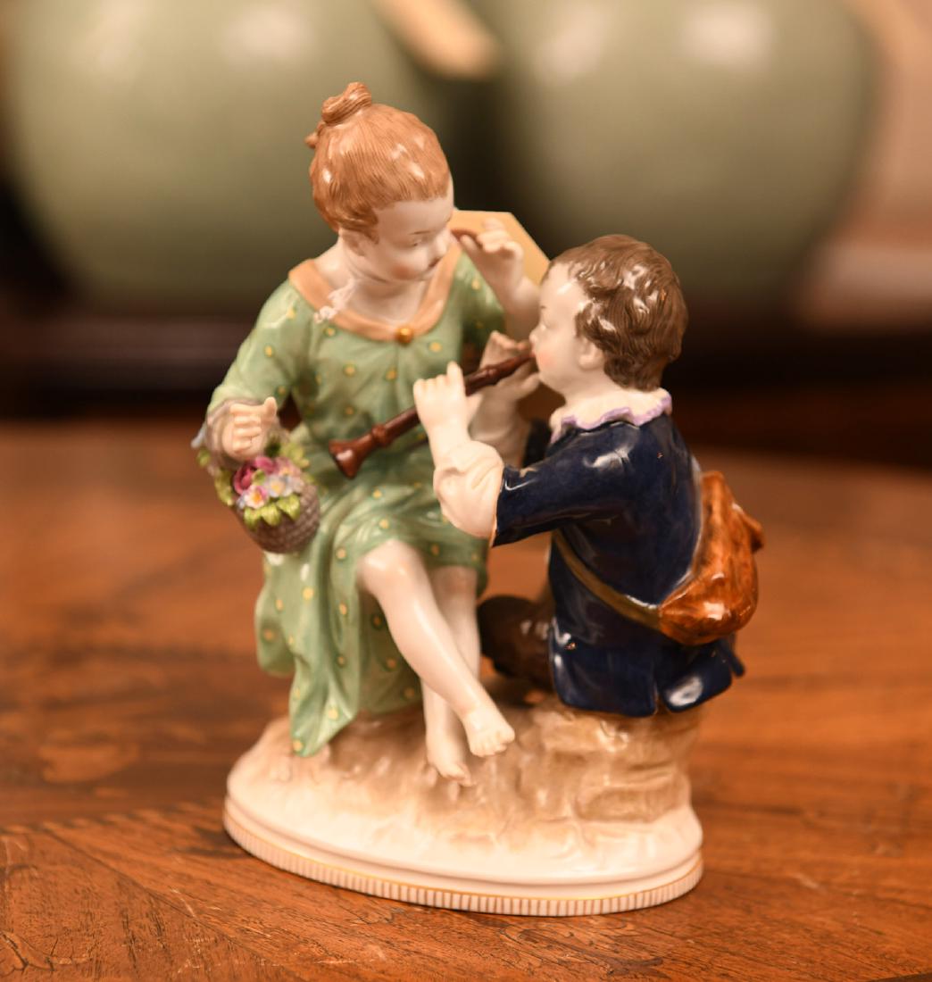 KPM hand-painted porcelain figural group (1 of 8)