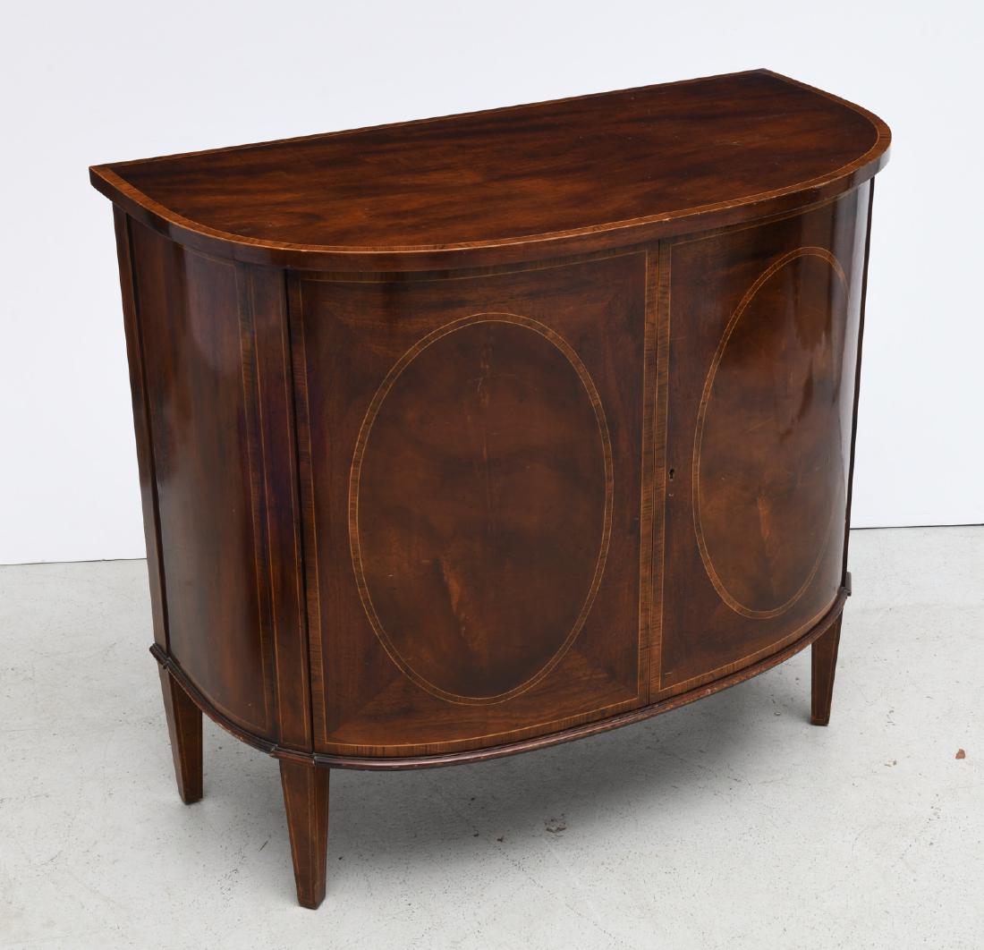 George III style demilune commode (1 of 5)