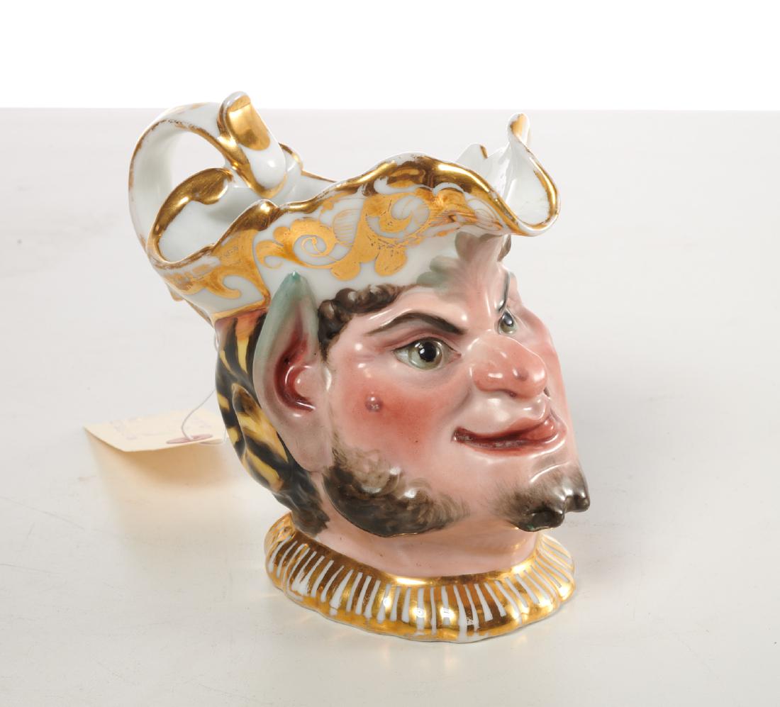 Continental porcelain Satyr cream pitcher (1 of 4)