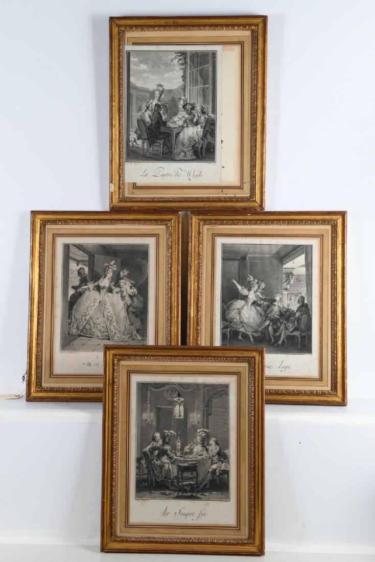 Jean-Michel Moreau (after), (4) engravings (1 of 9)